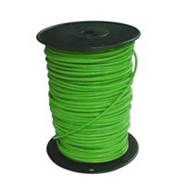 Southwire Building Wire, 10 AWG Wire, 1 Conductor, 500 ft L, Copper Conductor, Nylon Sheath 10GRN-SOLX500